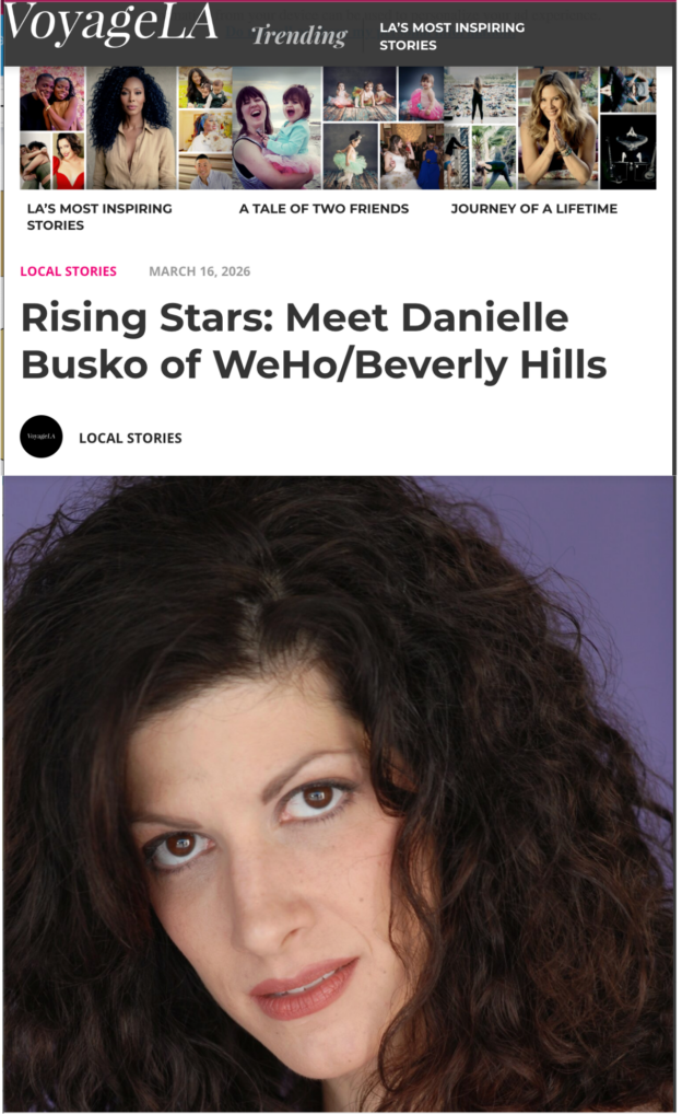 image of the VoyageLA article featuring Creator/Executive Producer, Danielle Busko
